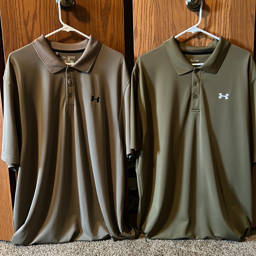 2 XXL Under ARMOUR Men’s golf shirts
